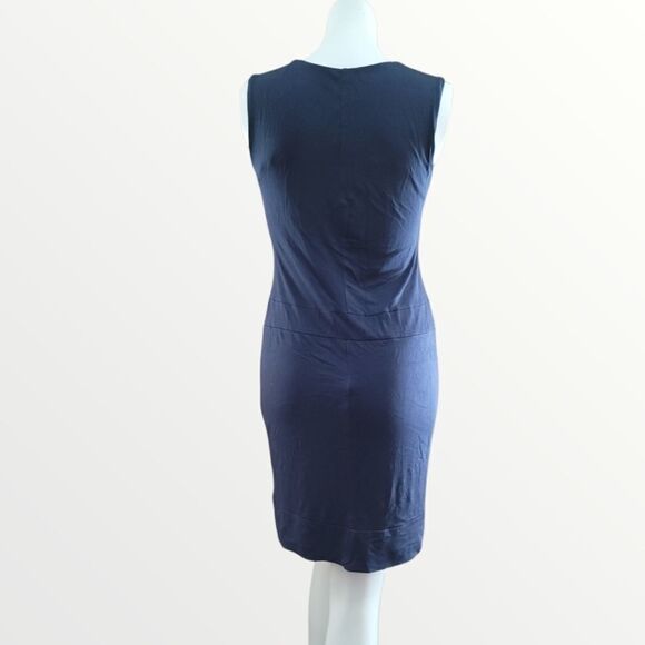 Julienne W Bodycon Blue with Art Deco Design Small - Picture 3 of 5